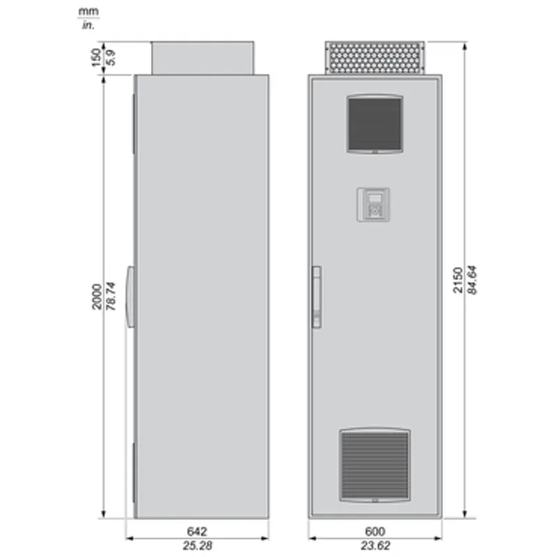 variable speed drive, Altivar Process ATV600, ATV630, 200kW, 380 to 440V, IP21 — photo 2 of 6