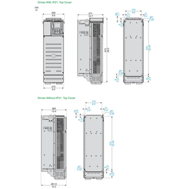 variable speed drive, Altivar Process ATV600, ATV630, 45kW, 60hp, 380 to 480V, IP21, UL type 1 — photo 2 of 12