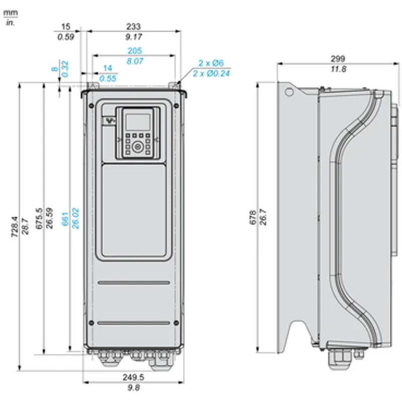 variable speed drive, Altivar Process ATV600, ATV650, 18.5kW, 400 to 480V, IP55 — photo 2 of 6