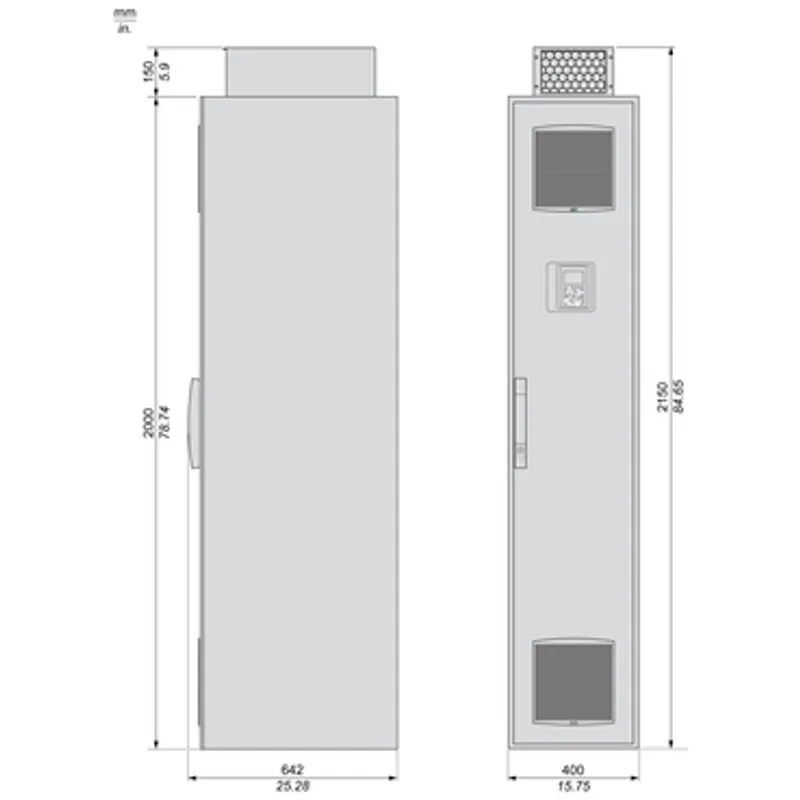 variable speed drive, Altivar Process ATV900, floor standing ATV930, 132kW, 400 to 440V, without braking unit, IP21 — photo 2 of 6