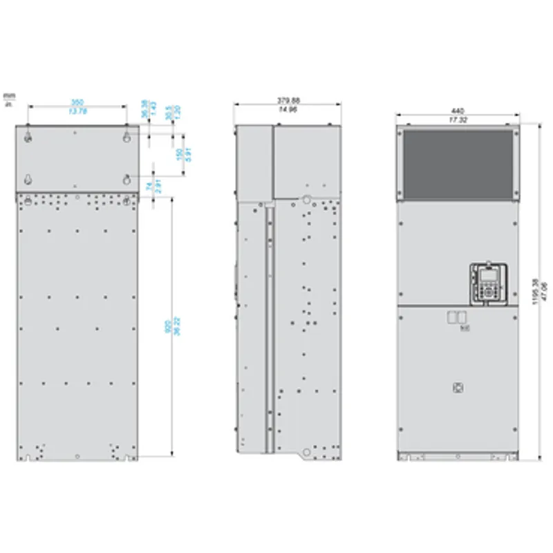 variable speed drive, Altivar Process ATV900, ATV930, 220kW, 400 to 480V, with braking unit, IP00 — photo 2 of 12