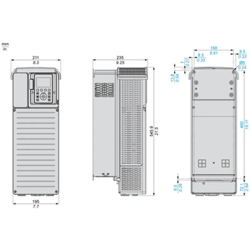 variable speed drive, Altivar Process ATV900, ATV930, 22kW, 400 to 480V, with braking unit, IP21 — photo 2 of 12