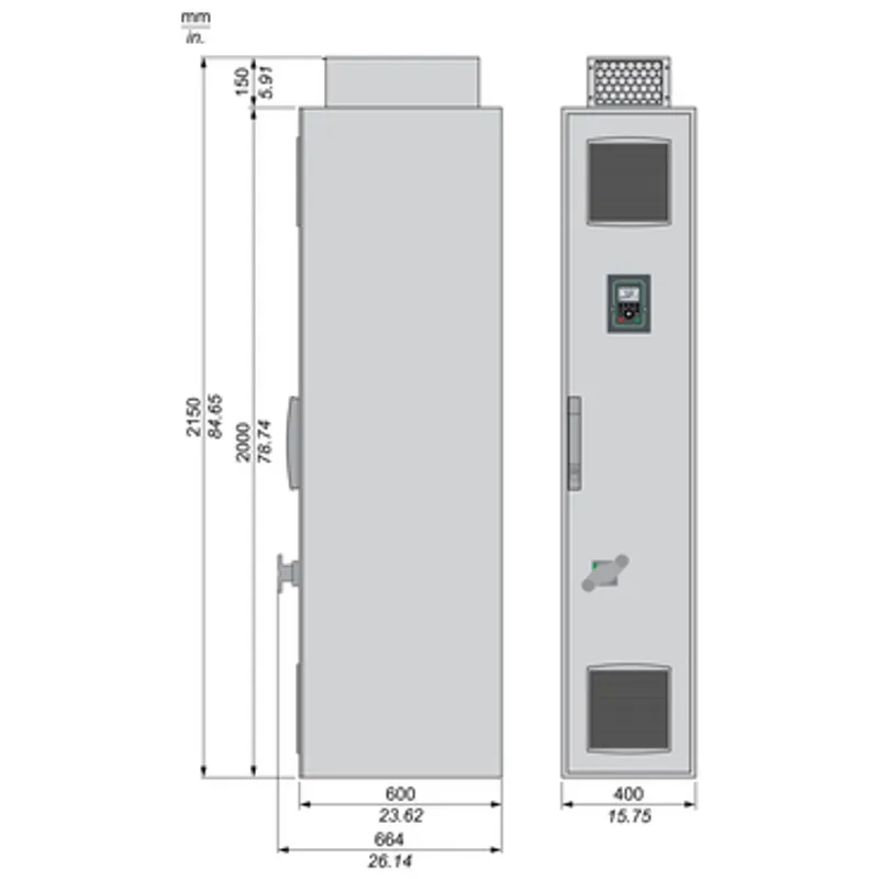 Variable speed drive, Altivar Process ATV900, High Performance System ATV960, 110 to 90kW, 400V, IP23 — photo 2 of 6