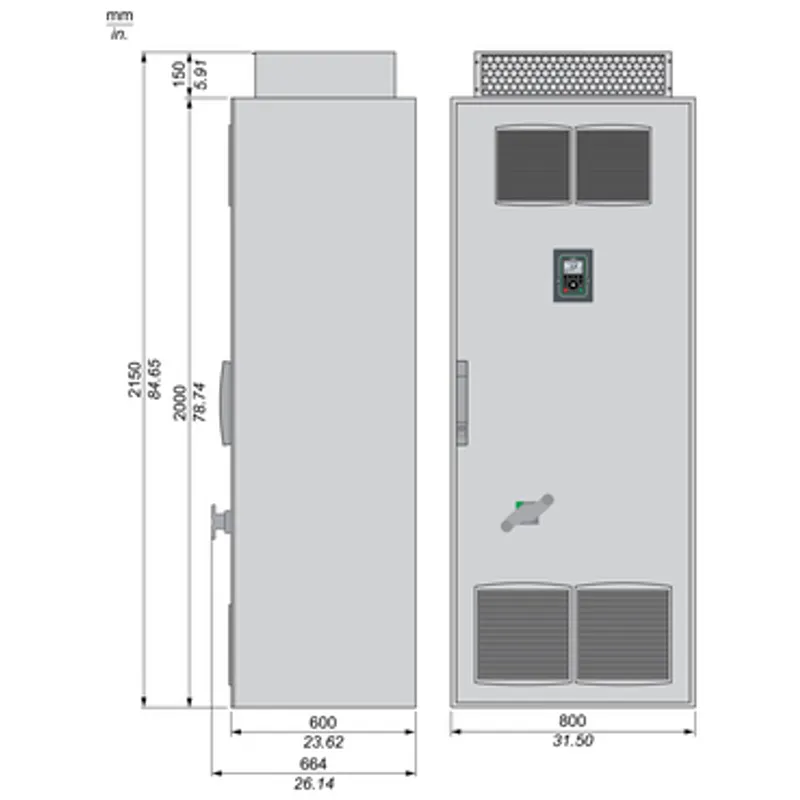 Variable speed drive, Altivar Process ATV900, High Performance System ATV960, 500/400 kW, 480 V, IP23 — photo 2 of 6