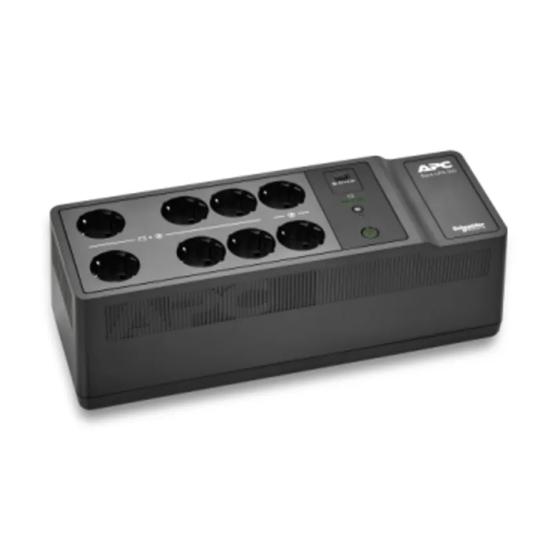 APC Back-UPS, 500VA/300W Floor/Wall Mount, 230V, 8x CEE 7/3 Schuko outlets, USB Type A Port, User Replaceable Battery — photo 1 of 4