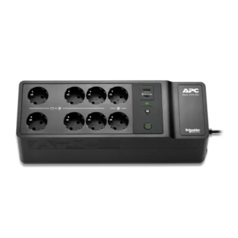 APC Back-UPS, 850VA/520W Floor/Wall Mount, 230V, 8x CEE 7/3 Schuko outlets, USB Type A+C Ports, User Replaceable Battery — photo 4 of 5
