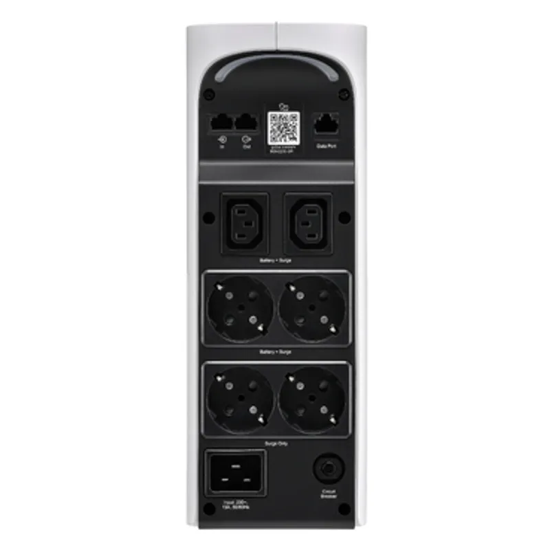 APC Back-UPS Pro for Gaming, 2200VA/1320W, Tower, 230V, 4x Schuko and 2x IEC C13 outlets, RGB Lights, Pure Sine Wave, Arctic (White) — photo 2 of 7