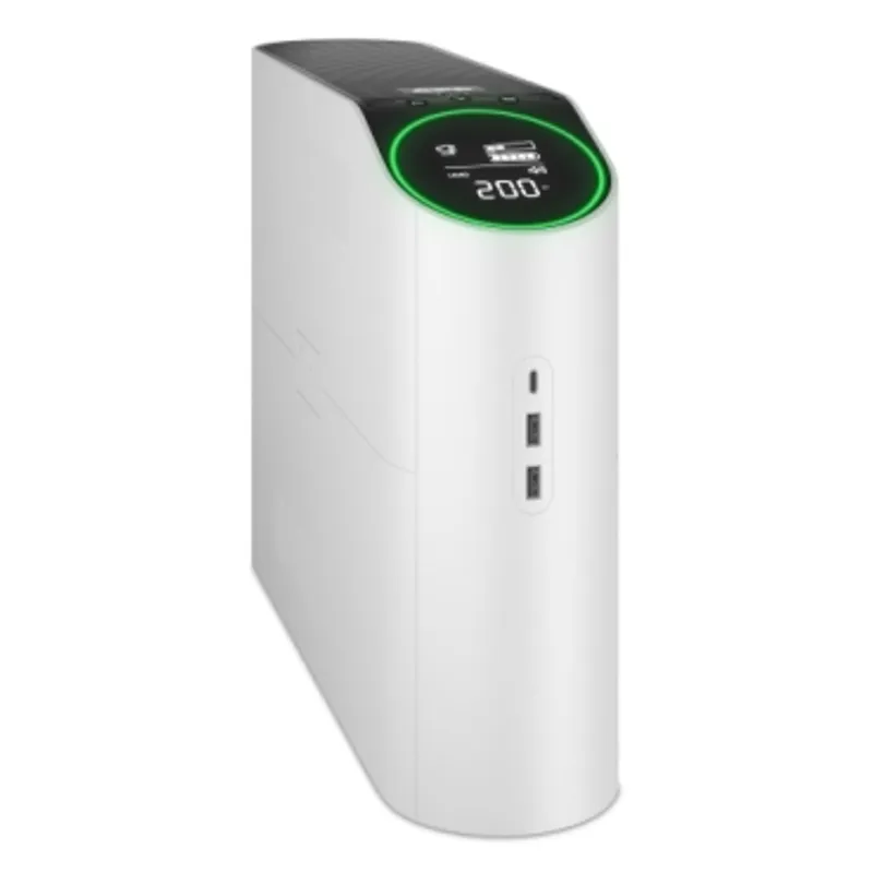 APC Back-UPS Pro for Gaming, 2200VA/1320W, Tower, 230V, 4x Schuko and 2x IEC C13 outlets, RGB Lights, Pure Sine Wave, Arctic (White) — photo 3 of 7