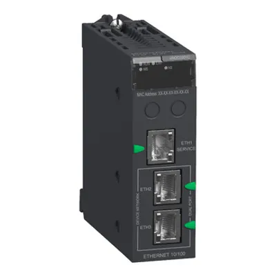 network module, Modicon M580, Ethernet IP/Modbus TCP, coated