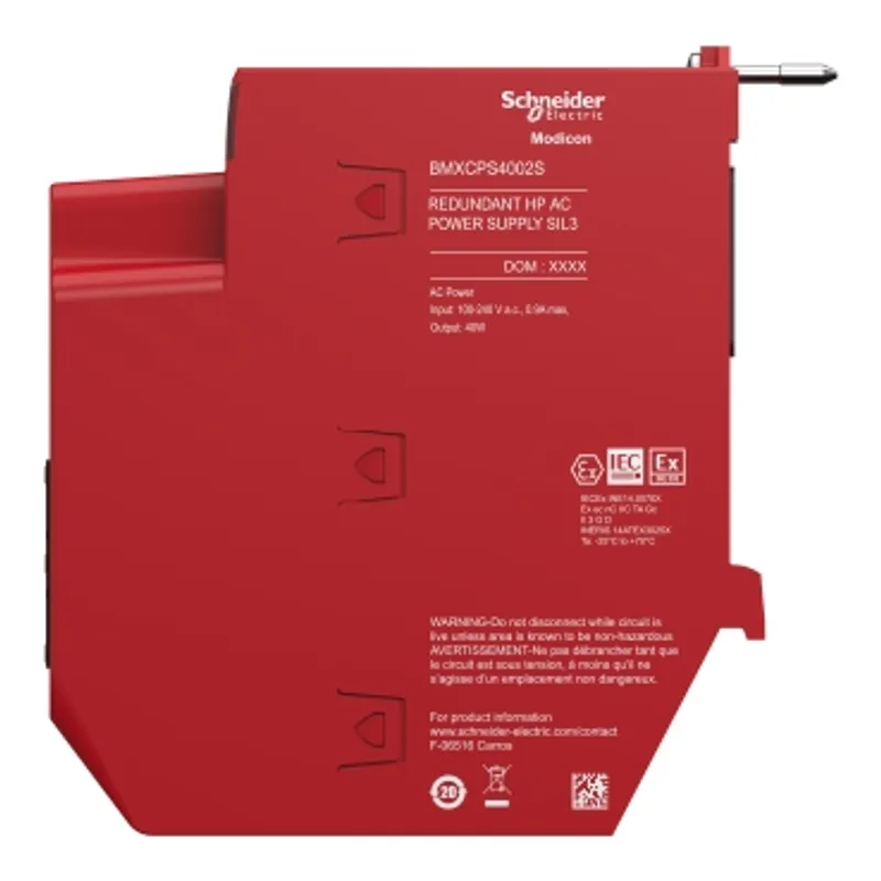 redundant power supply module, Modicon X80, 100 to 240V AC, safety — photo 3 of 6