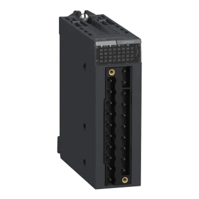 Discrete mixed I/O module, Modicon X80, 8 inputs, 8 outputs, 24V DC positive, for severe environments