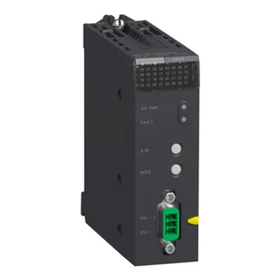 master module, Modicon X80, upto 62 devices on discrete IO, upto 31 devices on analog IO
