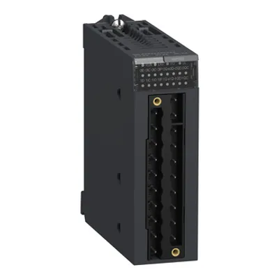 PTO module, Modicon X80, 2 channels, 4 I, 24V DC, 4.3mA, 2 connectors, 28 pins