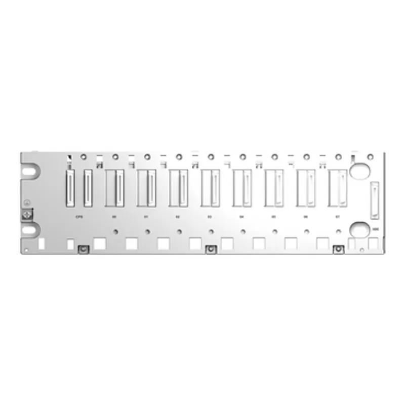 Backplane, Modicon X80, 8 slots, panel, mounting plate or DIN rail mounting — photo 2 of 6