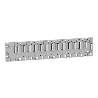 Backplane, Modicon X80, 12 slots, panel, mounting plate mounted
