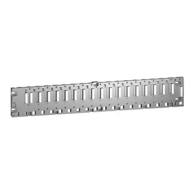 Backplane, Modicon X80, 16 slots, panel, mounting plate mounted