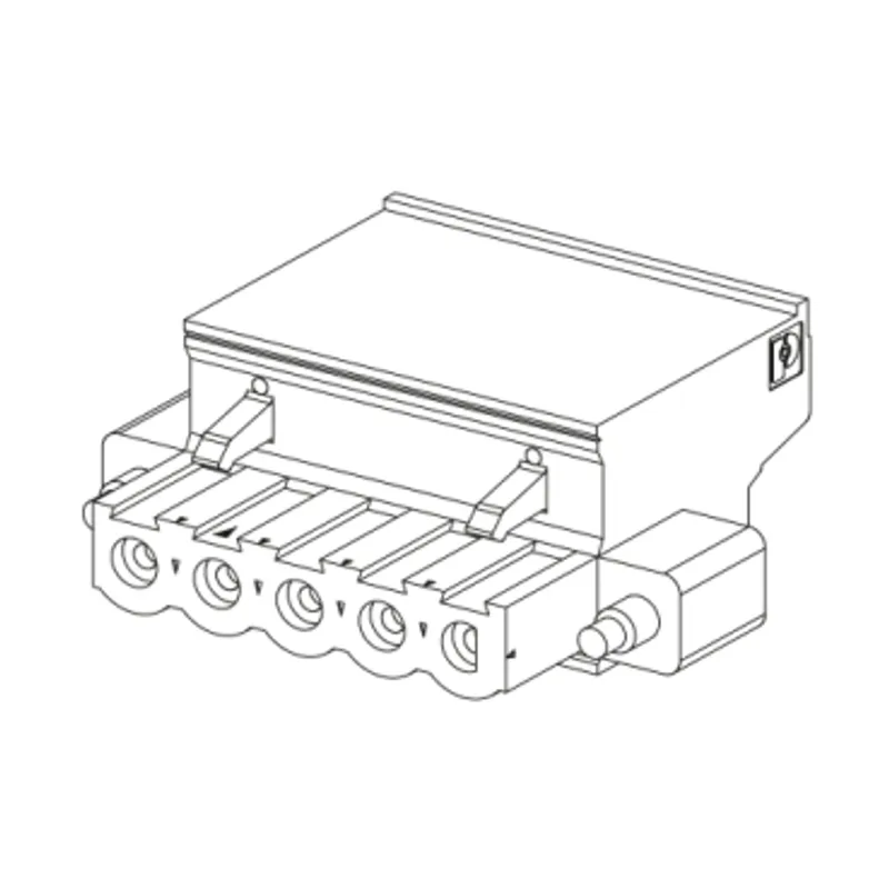 connector kit, Modicon M340, 2 removable connectors, spring type, for power supply module