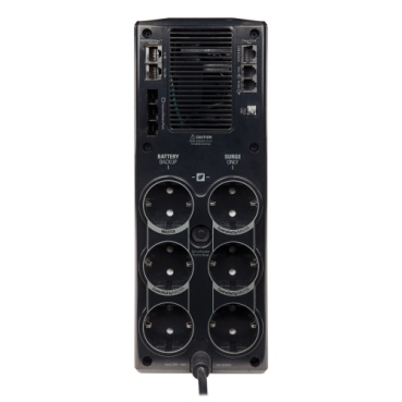 APC Back-UPS Pro, 1500VA/865W, Tower, 230V, 6x CEE 7/7 Schuko outlets, Sine Wave, AVR, LCD, User Replaceable Battery — photo 2 of 2