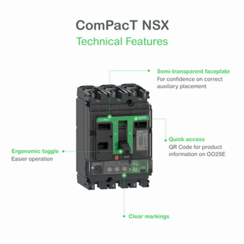 Circuit breaker, ComPacT NSX630S DC, 100kA/750VDC, 3 poles, TM-DC trip unit 600A — photo 3 of 7