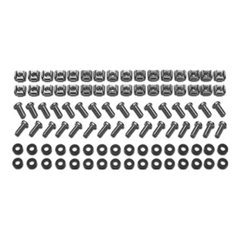 Easy Rack, M6 Hardware Kit, 32 sets of M6 cage nuts, nylon washers, slot phillips screws — photo 1 of 2
