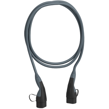 Charging cable, EVlink, 5m, 32A, 3-Phase, T2 connector at each end of cable — photo 1 of 4