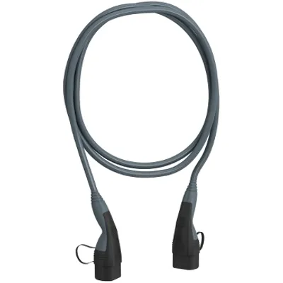 Charging cable, EVlink, 10m, 32A, 3-Phase, T2 connector at each end of cable