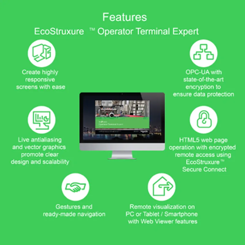 License, EcoStruxure Operator Terminal Expert, 3.x web viewer, runtime, addon, entity, 100 station, perpetual, digital — photo 2 of 5