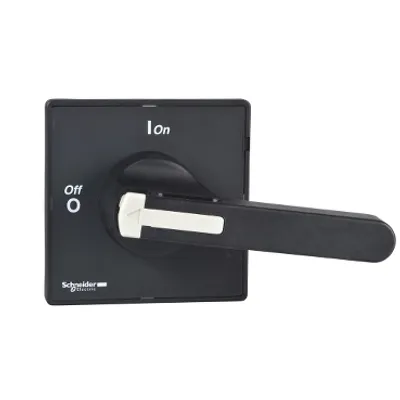 Handles and front plates,TeSys Control,black handle,black front,1-3 padlocking,4 screws fixing,for V5/V6