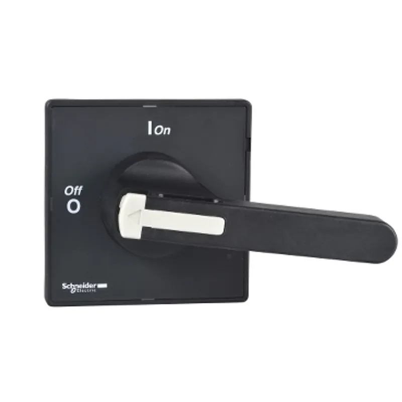 Handles and front plates,TeSys Control,black handle,black front,1-3 padlocking,4 screws fixing,for V5/V6