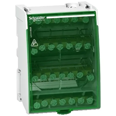 Linergy DS - screw distribution block 4P - 100A - 28 holes