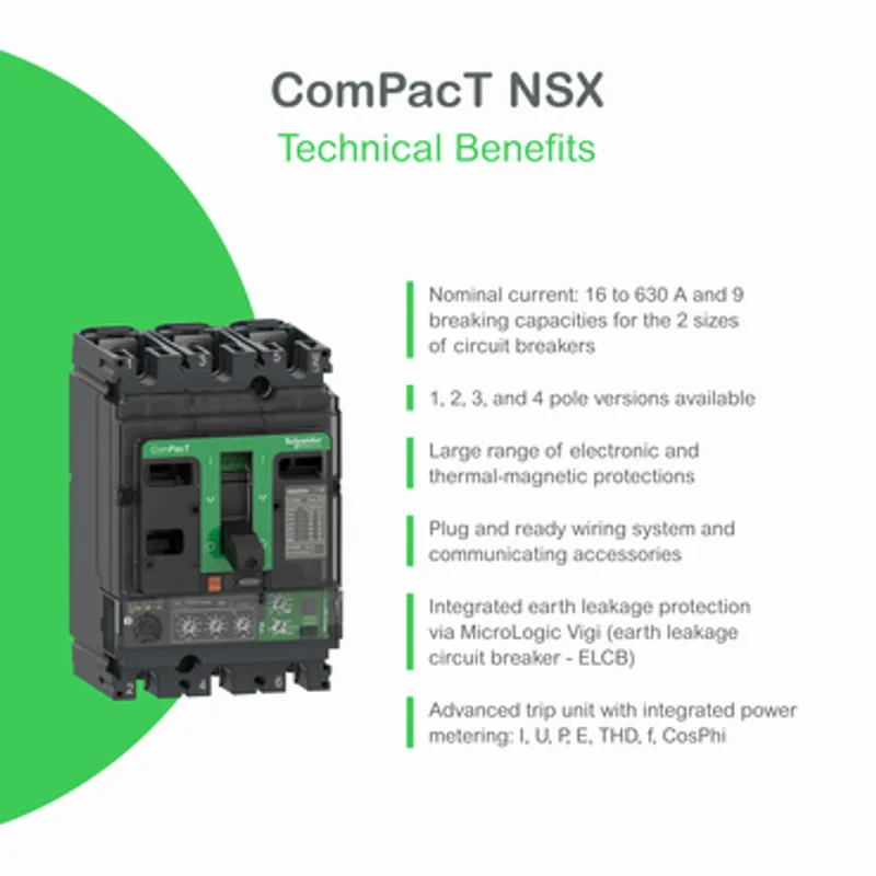 Long rear connections, ComPacT NSX, EasyPact CVS, 250A, set of 2 parts — photo 2 of 3
