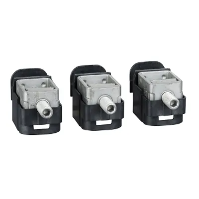 Steel bare cable connectors, ComPacT NSX, for 1 cable 1.5mm² to 95mm², 160A, set of 3 parts