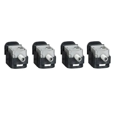 Steel bare cable connectors, ComPacT NSX, for 1 cable 1.5mm² to 95mm², 160A, set of 4 parts