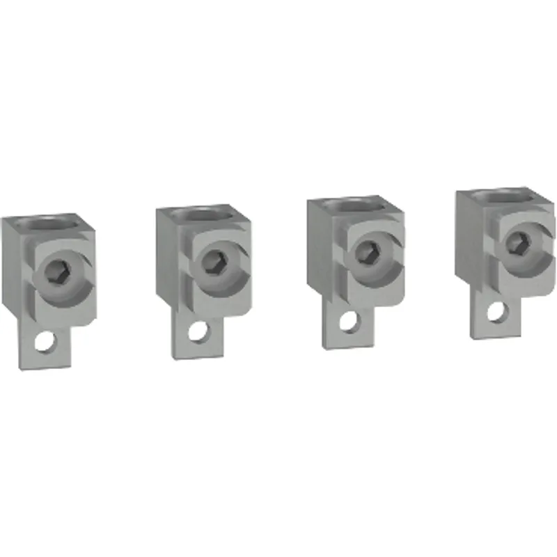 Aluminium bare cable connectors, ComPacT NSX, for 1 cable 120mm² to 240mm², 250A, set of 4 parts — photo 1 of 3