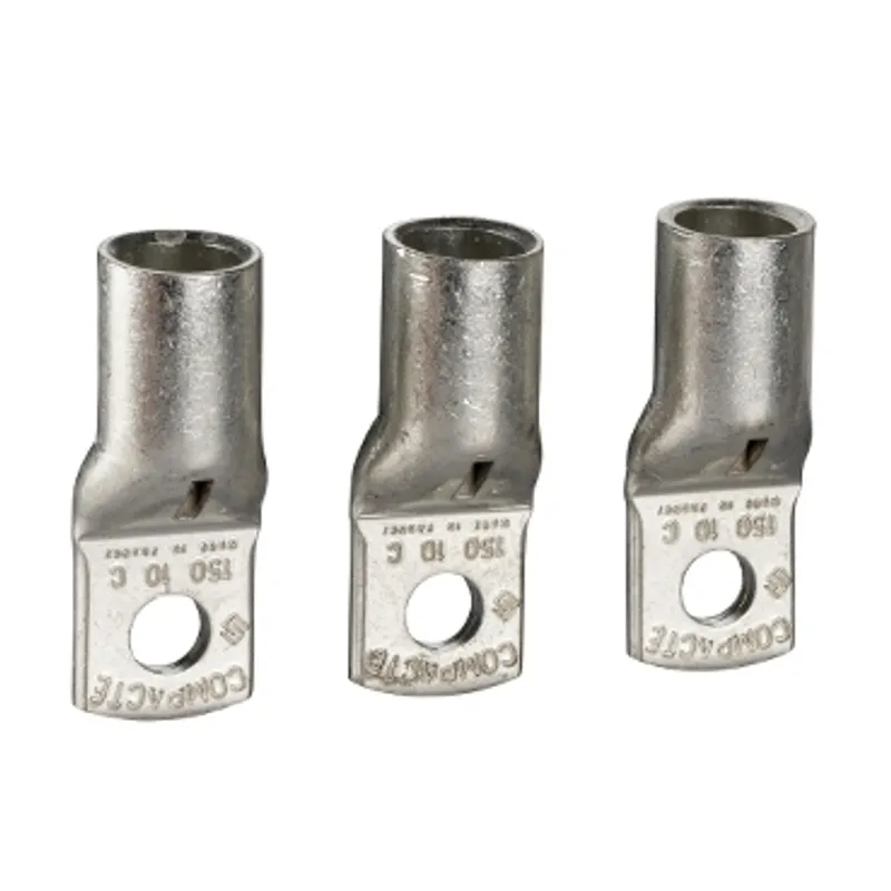 Crimp lugs for copper cable, ComPacT NSX100/250, 150mm², set of 3 parts