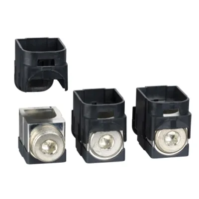 Aluminium bare cable connectors, ComPacT NSX, for 1 cable 120mm² to 185mm², 250A, set of 3 parts