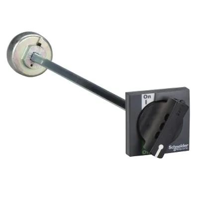 extended rotary handle, Compact INS/INV 250, IP55, IK07, black handle, front control