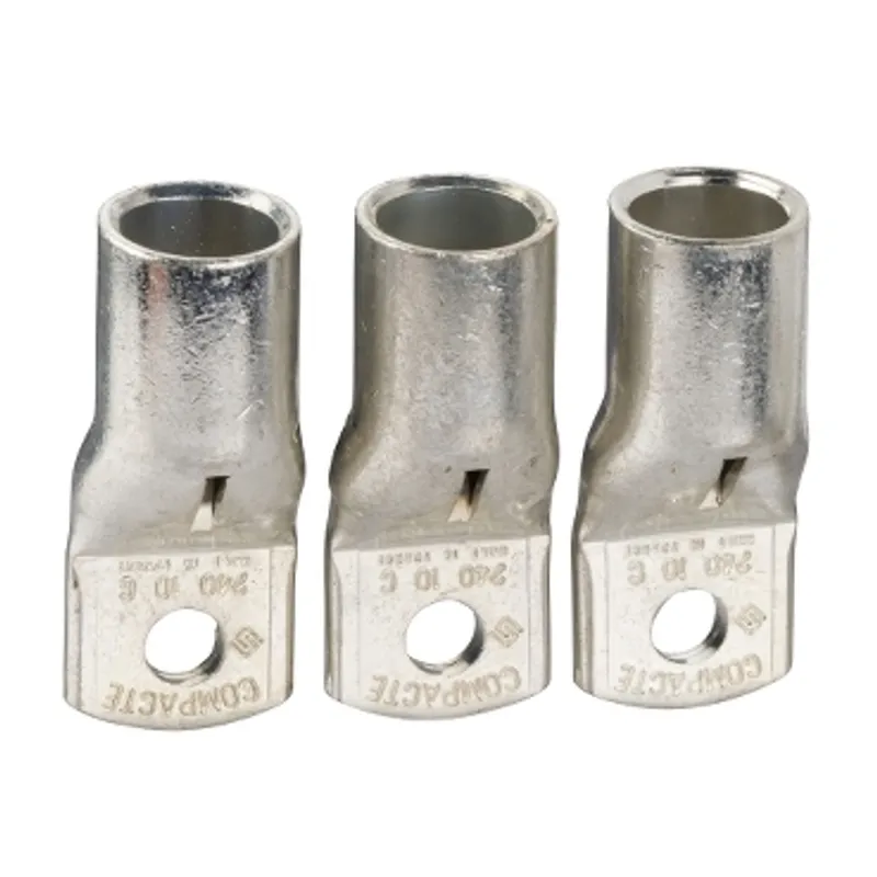 Crimp lugs for copper cable, ComPacT NSX400/630, 240mm², set of 3 parts — photo 1 of 3