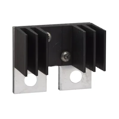 Connection plate with heatsink, ComPacT NSX100DC to NSX250DC, parallel or serial connection of 2 poles, 1 part