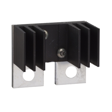 Connection plate with heatsink, ComPacT NSX100DC to NSX250DC, parallel or serial connection of 2 poles, 1 part