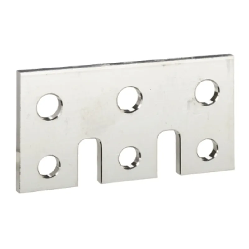 connection plate with heatsink, ComPact NSX100DC to NSX250DC, parallel connection of 2 poles, set of 2 parts
