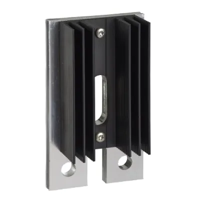 connection plate with heatsink, ComPact NSX400DC to NSX630DC, parallel or serial connection of 2 poles, 1 part