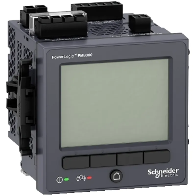 Power quality meter, PowerLogic PM8000, Essential, integrated display, 64 MB, 128 s/c — photo 1 of 2