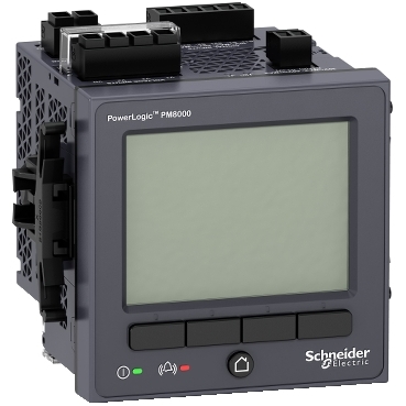 Power quality meter, PowerLogic PM8000, Advanced, integrated display, 512 MB, 512 s/c — photo 1 of 2