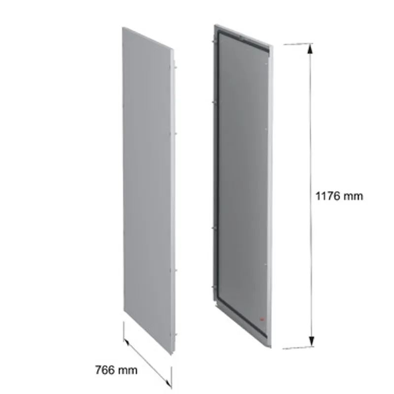 Side panels, PanelSeT SFN, for electrical enclosure H1200 D800mm, external fixing, set of 2 — photo 2 of 9