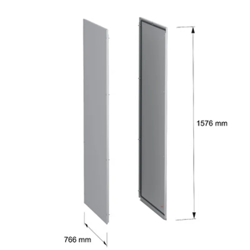 Side panels, PanelSeT SFN, for electrical enclosure H1600 D800mm, external fixing, set of 2 — photo 2 of 9