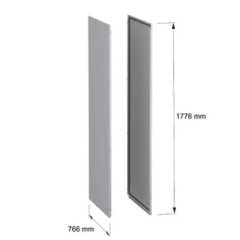 Side panels, PanelSeT SFN, for electrical enclosure H1800 D800mm, external fixing, set of 2 — photo 2 of 9