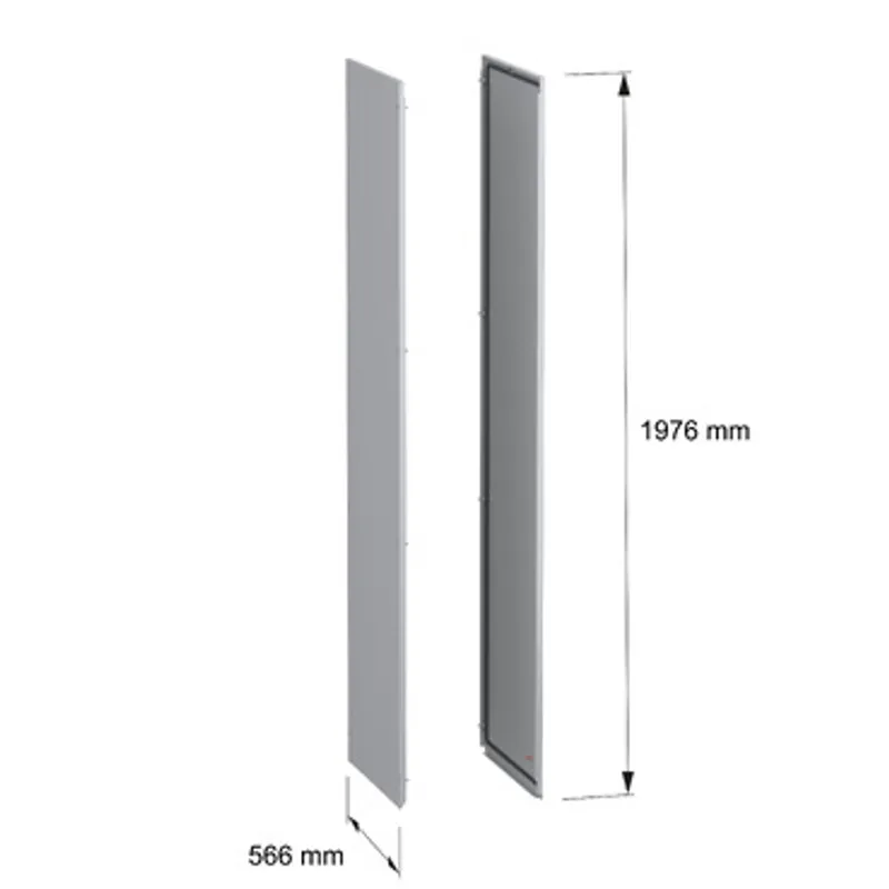 Side panels, PanelSeT SFN, for electrical enclosure H2000 D600mm, external fixing, set of 2 — photo 2 of 10