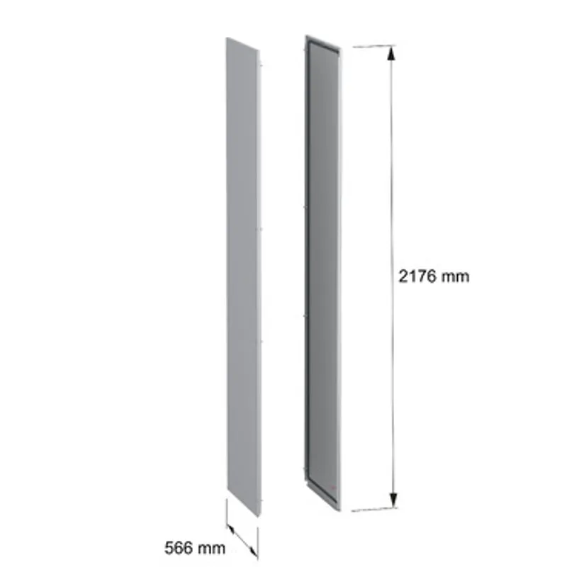 Side panels, PanelSeT SFN, for electrical enclosure H2200 D600mm, external fixing, set of 2 — photo 2 of 9