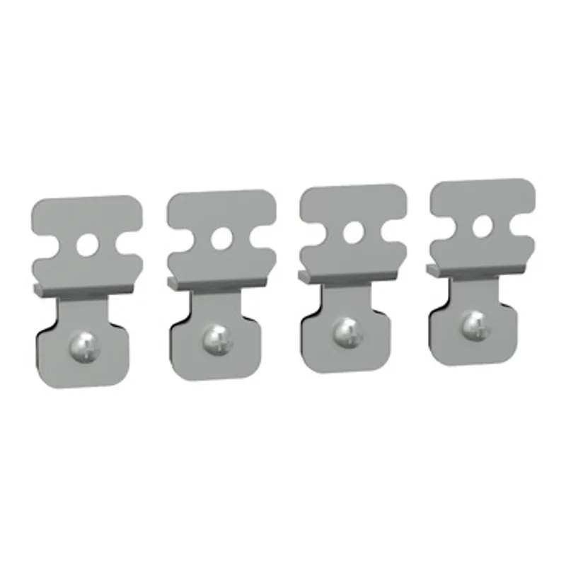 Set of 4 wall fixing lugs, made of steel. For PanelSeT SBM boxes